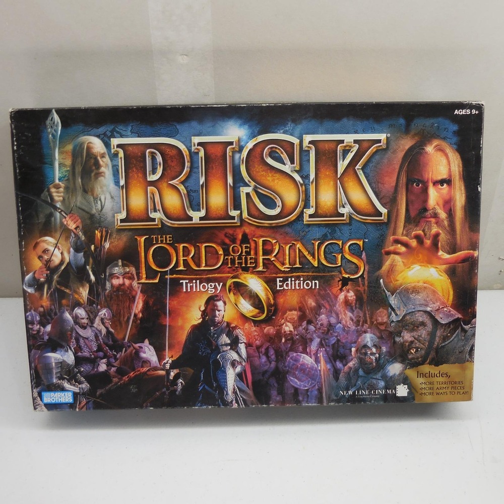 Risk The Lord of‎ the Rings Trilogy Edition Board Game Parker Brothers No Ring